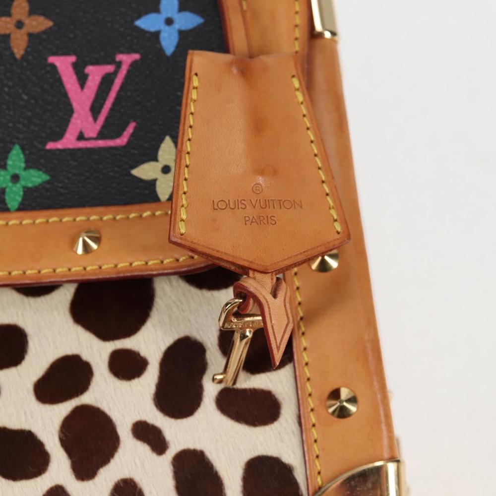 LOUIS VUITTON Monogram Multicolor Sac Dalmatian Bag Black M92825 LV Auth 134462V - Picture 8 of 16